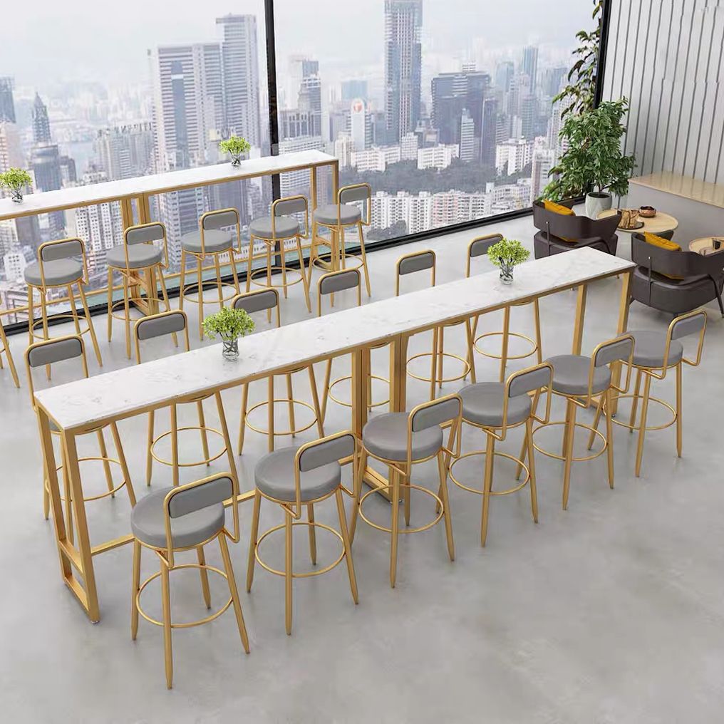 Nordic Style Rectangle Sintered Stone Table Bar Counter Table for Home Clearhalo 'Bar Furniture' 'Bar Tables' 'bar_tables' 'furn' 'furn_bar_tables' 'Furniture' 'furniture_bar_tables' 'Kitchen & Dining Furniture' 1200x1200_ccbcea44-58de-4ff6-bed1-eeb3d6240cee