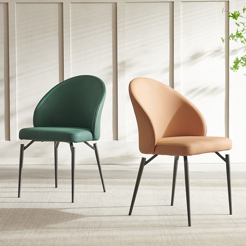 Sillas de comedor sin brazo sin acento de acento de comedor moderno
