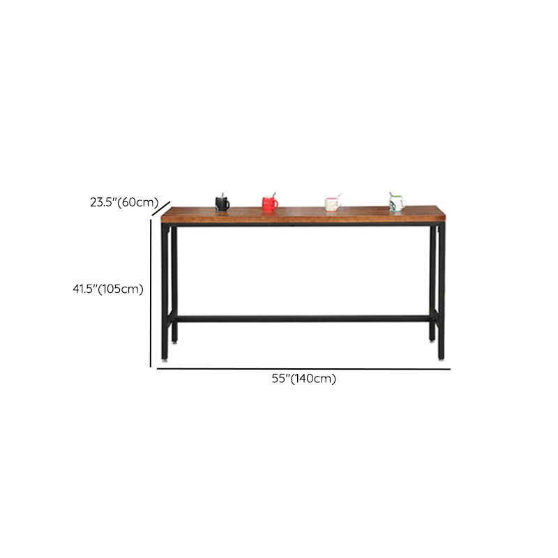 Rectangle Counter Height Table Contemporary Pub Height Dining Table ...