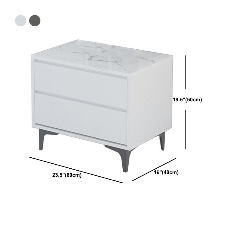 Modern 23.62" L Accent Chest with Drawers and Black Bracket Legs Clearhalo 'Cabinets & Chests' 'cabinets_chests' 'furn' 'furn_cabinets_chests' 'Furniture' 'Living Room Furniture' 1200x1200_ccc187ee-41a2-4881-a9c3-ffb568b242b9