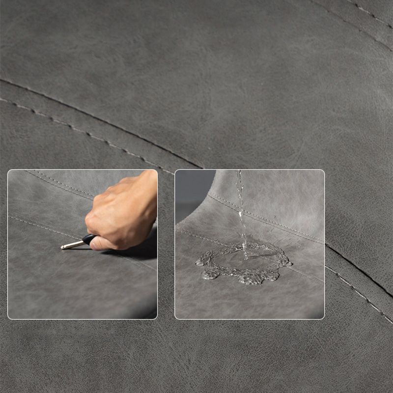 Industrial Style Bar-stool Leather Seat with Low Back for Kitchen Bar Clearhalo 'Bar Furniture' 'Bar Stools' 'bar_stools' 'furn' 'furn_bar_stools' 'furniture_bar_stools' 'Kitchen & Dining Furniture' 'kitchen&dining_furn' 'kitchen' 'kitchen_furn' Furniture' 1200x1200_ccc3605d-aa53-4730-aebc-235281b88318