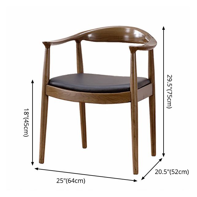 Modern Dining Chair 24'' Wide Open Side Chair with 4 Wood Legs for Home Use Clearhalo ' kitchen&dining_furn' 'Dining Chairs' 'Dining Tables & Seating' 'dining_chair' 'furn' 'furn_dining_chair' 'Furniture' 'furniture_dining_chair' 'Kitchen & Dining Furniture' 'kitchen' 1200x1200_ccc47cbd-03cc-4734-a600-51a639b4dfb0