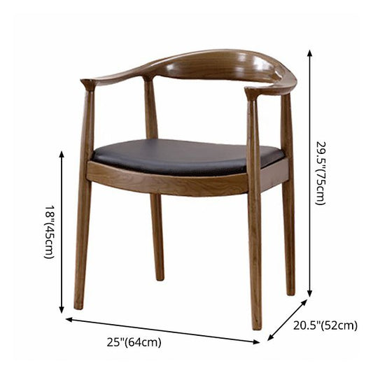 Modern Dining Chair 24'' Wide Open Side Chair with 4 Wood Legs for Home Use Clearhalo ' kitchen&dining_furn' 'Dining Chairs' 'Dining Tables & Seating' 'dining_chair' 'furn' 'furn_dining_chair' 'Furniture' 'furniture_dining_chair' 'Kitchen & Dining Furniture' 'kitchen' 1200x1200_ccc47cbd-03cc-4734-a600-51a639b4dfb0