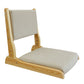 Chaise sans bras en lin16.9 "L x 20,8" W x 18,1 "H Chaise d'image en bois massif