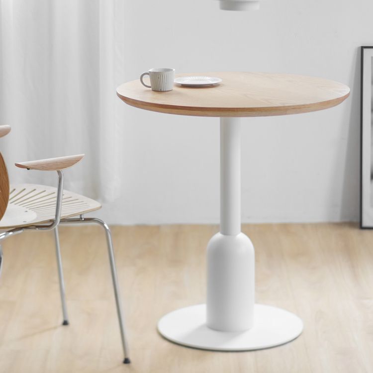 Metal Industrial Dining Table Wood Top Indoor Table with Pedestal Base Clearhalo ' dining_table' 'Dining Tables & Seating' 'Dining Tables' 'furn' 'furn_dining_table' 'Furniture' 'furniture_dining_table' 'Kitchen & Dining Furniture' 'kitchen&dining_furn' 'kitchen' 'kitchen_dining_table' 1200x1200_ccc58f1e-edd6-40b0-a4ad-c7362b6208f9