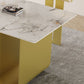 Nordic Rectangle Stone Dining Table 1/5 Pieces Dining Set for Dining Room