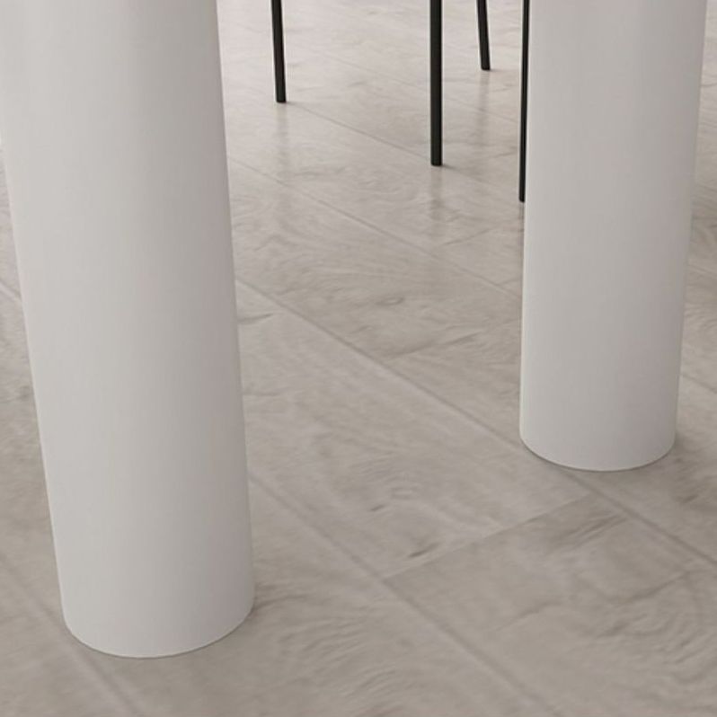 Free Form Dining Table Modern Sintered Stone Top Iron Base Table Clearhalo 'Dining Tables & Seating' 'Dining Tables' 'dining_table' 'furn' 'furn_dining_table' 'Furniture' 'Kitchen & Dining Furniture' 1200x1200_ccc67ff8-983a-4619-9640-6f119b2d295b