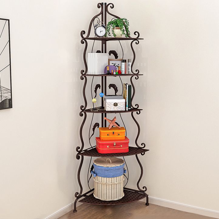 Metal Standard Bookcase Contemporary Open Back Bookshelf with Shelves Clearhalo 'Bookcases' 'furn' 'furn_bookcases' 'Furniture' 'Office Furniture' 1200x1200_ccc683af-c596-4f26-880d-b9d9e3ee7333