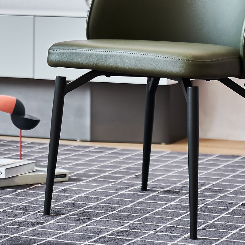 Nordic Metal Armless Dining Chairs Restaurant Open Back Dining Side Chair Clearhalo ' kitchen&dining_furn' 'Dining Chairs' 'Dining Tables & Seating' 'dining_chair' 'furn' 'furn_dining_chair' 'Furniture' 'furniture_dining_chair' 'Kitchen & Dining Furniture' 'kitchen' 1200x1200_ccc6ab32-3122-4e7c-ad80-7382e46e5496