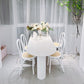 Stone and Wood Dining Room Collection Home Kitchen Dinner Modern Dining Table Clearhalo 'Dining Tables & Seating' 'Dining Tables' 'dining_table' 'furn' 'furn_dining_table' 'Furniture' 'furniture_dining_table' 'Kitchen & Dining Furniture' 'kitchen' 'kitchen_dining_table' 1200x1200_ccc73922-e27e-4c3e-b4f0-695c46566531