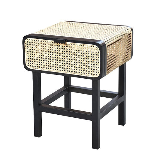 Mesa de acento contemporáneo Nightsand 23.62 "Cama de altura Nightsntand con gabinete