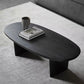 North European Oval Coffee Table Wood Cocktail Table in Black Clearhalo 'Coffee & Accent Tables' 'Coffee Tables' 'coffee_tables' 'furn' 'furn_coffee_tables' 'Furniture' 'Living Room Furniture' 1200x1200_ccce1a1e-62dc-46d4-8547-d81badf4669e