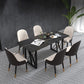 1/2/4/5/7 Pieces Dinette Set Modern Sintered Stone Dining Table Set with Chairs Clearhalo 'Dining Room Sets' 'Dining Tables & Seating' 'dining_room_set' 'furn' 'furn_dining_room_set' 'Furniture' 'furniture_dining_room_set' 'Kitchen & Dining Furniture' 'kitchen&dining_furn' 'kitchen' 1200x1200_ccce65b6-0695-4592-b7f0-4cde501ad396
