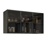 Moderno mobile per display a parete in finto mobile in legno per sala da pranzo