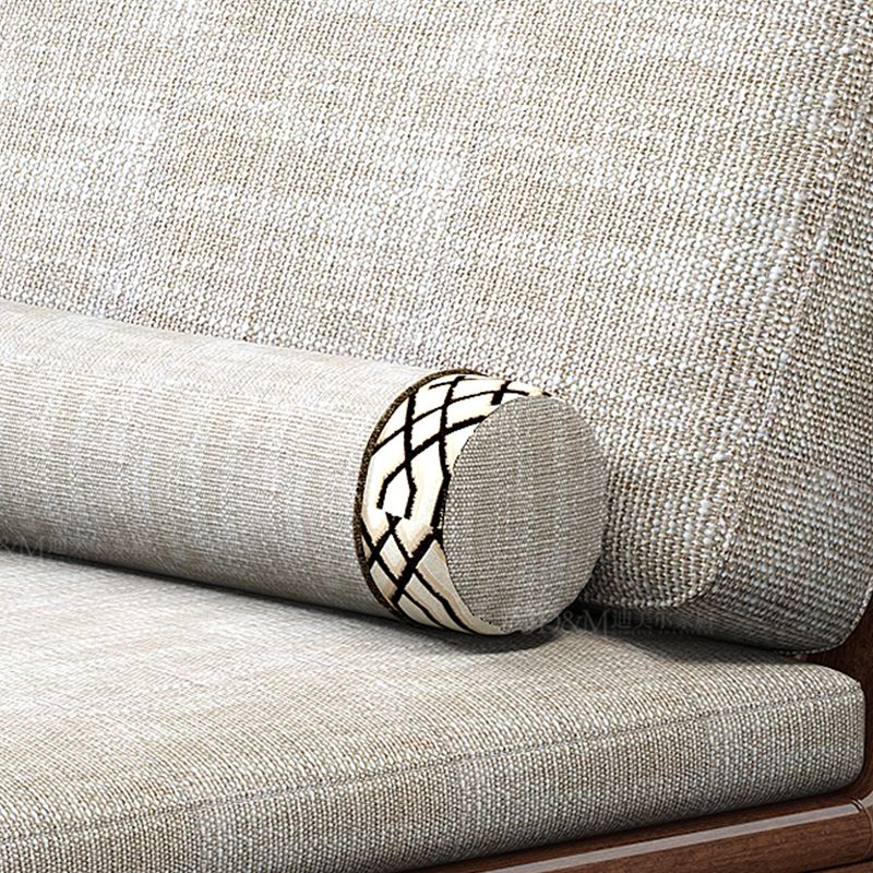 Walnut Slipcovered Cotton Blend Chaise Lounge Couch with Square Arms Clearhalo 'Chairs & Seating' 'Chaise Lounge' 'chaise_lounge' 'furn' 'furn_chaise_lounge' 'Furniture' 'Living Room Furniture' 1200x1200_ccd14cc2-d3f3-4170-807e-4d0ad197beed