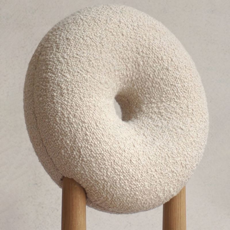 Sedia a bracciolo stretto a braccioless sedia accento di lana con quattro gambe