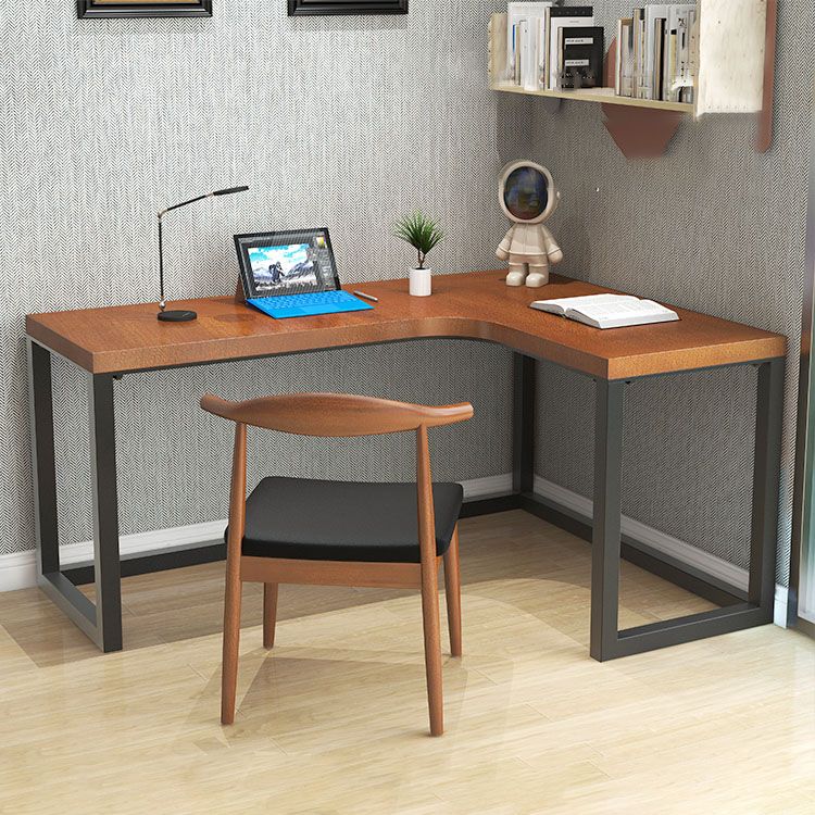 Solid Pinewood Home Writing Table Industrial L-Shape Office Table Clearhalo 'furn' 'furn_office_desk' 'Furniture' 'Office Desks' 'Office Furniture' 'office_desk' 1200x1200_ccd27de5-194b-40b1-b004-3c53d943ffad