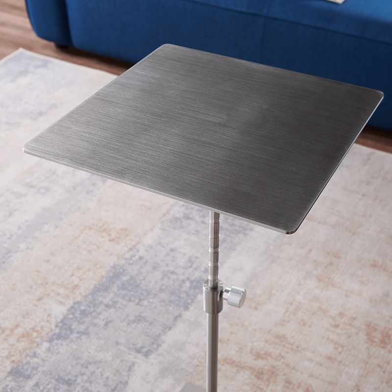 Stainless Steel Pedestal Cocktail Table Round/ Square Top Coffee Table Clearhalo 'Coffee & Accent Tables' 'Coffee Tables' 'coffee_tables' 'furn' 'furn_coffee_tables' 'Furniture' 'Living Room Furniture' 1200x1200_ccd47321-2777-4e83-9c41-895afb9bf1d3