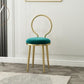 Glam Velvet Dining Chair Open Back Dining Side Furniture with Gold Legs in Matte Finish Clearhalo 'Dining Chairs' 'Dining Tables & Seating' 'dining_chair' 'furn' 'furn_dining_chair' 'Furniture' 'Kitchen & Dining Furniture' 1200x1200_ccd4bd39-9db5-4536-bd0e-c407f59e1d03