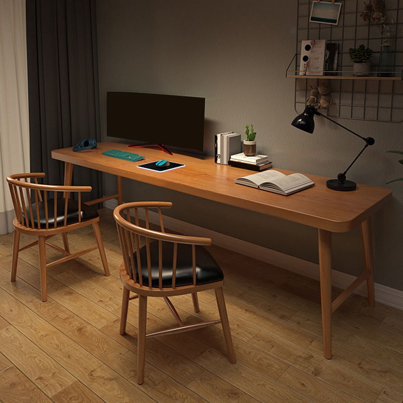 Scrivania d'ufficio curva contemporanea scrivania in legno solido per ufficio