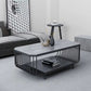 Glam Slate Coffee Table Rectangle Coffee or End Table with Shelf Clearhalo 'Coffee & Accent Tables' 'Coffee Tables' 'coffee_tables' 'furn' 'furn_coffee_tables' 'Furniture' 'Living Room Furniture' 1200x1200_ccd5cbb7-c6c9-42f0-8c1d-f6c41f949d1f