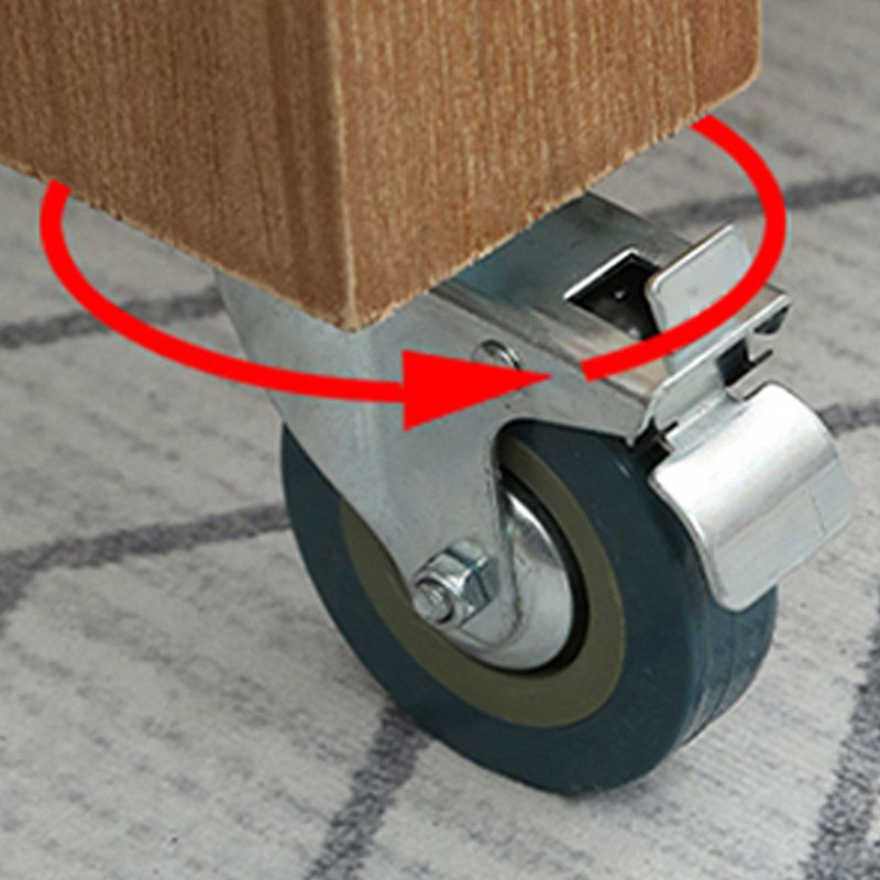 タオルラック付きモダンキッチンアイランドテーブルパインウッド準備テーブル