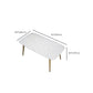 Traditional Luxury Rectangle Dining Table White Faux Marble Top Table for Home Clearhalo 'Dining Tables & Seating' 'Dining Tables' 'dining_table' 'furn' 'furn_dining_table' 'Furniture' 'Kitchen & Dining Furniture' 1200x1200_ccd6aaa1-68a1-4604-ba10-ad0427bc670d