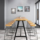 Rectangle Solid Wood Bar Height Table Contemporary Trestle Base Bar Dining Table Clearhalo 'Bar Furniture' 'Bar Tables' 'bar_tables' 'furn' 'furn_bar_tables' 'Furniture' 'Kitchen & Dining Furniture' 1200x1200_ccd6f5b9-6df4-4c8a-885f-daa7d0f646f8