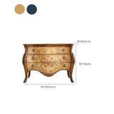 Traditional Wooden Dresser Horizontal 3 Drawers Chest without Mirror