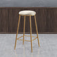 Nordic Design Stackable Backless Barstools for Home Upholstered Bar Stools with Metal Legs Clearhalo 'Bar Furniture' 'Bar Stools' 'bar_stools' 'furn' 'furn_bar_stools' 'Furniture' 'furniture_bar_stools' 'Kitchen & Dining Furniture' 1200x1200_ccda8078-5a08-42cd-8e01-71ad7a9411ea