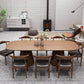 Oval Solid Wood Dining Table Contemporary Dining Table with Double Pedestal Base Clearhalo 'Dining Tables & Seating' 'Dining Tables' 'dining_table' 'furn' 'furn_dining_table' 'Furniture' 'Kitchen & Dining Furniture' 1200x1200_ccda849a-d9a6-449d-96d8-c487c346007f
