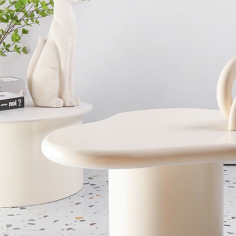 Tavolino da cocktail in stile scandinavo alto 15,75 "tavolino in legno massiccio