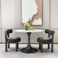 Juego de comedor redondo moderno de piedra sinterizada, juego de comedor de 1/2/3/4/5 piezas para comedor