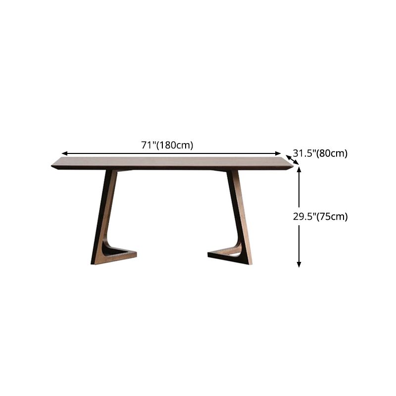 Rectangle Modern Dining Table Solid Wood Fixed Table for Kitchen Clearhalo ' dining_table' 'Dining Tables & Seating' 'Dining Tables' 'furn' 'furn_dining_table' 'Furniture' 'furniture_dining_table' 'Kitchen & Dining Furniture' 'kitchen&dining_furn' 'kitchen' 'kitchen_dining_table' 1200x1200_ccdfd02c-590d-426e-91e7-51e4a66a5a6c