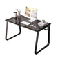 Contemporary Glass Office Desk Rectangular Writing Desk with Metal Leg