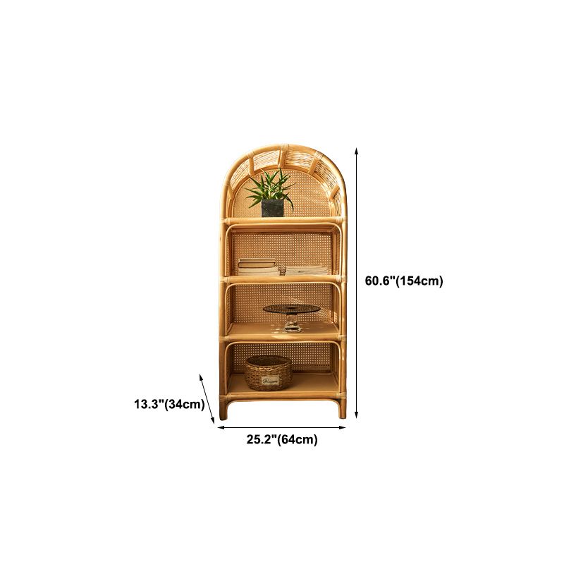 Contemporary Bamboo Home Bookcase Standard Book Shelf with Wooden Legs Clearhalo 'Bookcases' 'furn' 'furn_bookcases' 'Furniture' 'Office Furniture' 1200x1200_cce22501-1950-48f2-9f8c-cf56d1885258