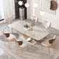Luxury Sintered Stone Top Dining Set Rectangle 1/2/4/5/7/9 Pieces Dining Room Table Set