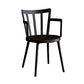Modern Dining Chairs Arm Dining Chair with Plastic Legs for Kitchen