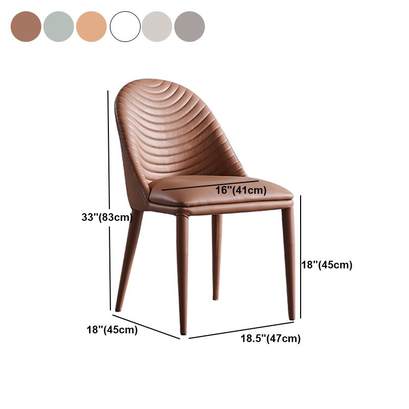 Modern Chairs Dining Armless Chair for Kitchen with Metal Legs Clearhalo 'Dining Chairs' 'Dining Tables & Seating' 'dining_chair' 'furn' 'furn_dining_chair' 'Furniture' 'furniture_dining_chair' 'Kitchen & Dining Furniture' 1200x1200_cce49742-1bee-4979-8875-87da778b9eeb