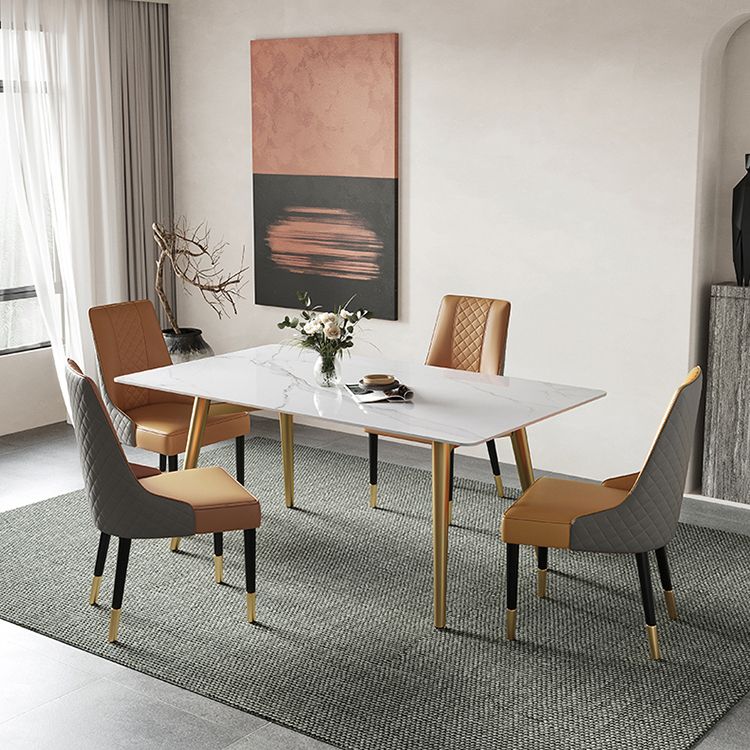 Metal Contemporary Rectangular Dining Table Sintered Stone Dining Table with Trestle Base Clearhalo ' dining_table' 'Dining Tables & Seating' 'Dining Tables' 'furn' 'furn_dining_table' 'Furniture' 'furniture_dining_table' 'Kitchen & Dining Furniture' 'kitchen&dining_furn' 'kitchen' 'kitchen_dining_table' 1200x1200_cce61a9d-9e22-4a4f-a57d-25a2ab3545d9