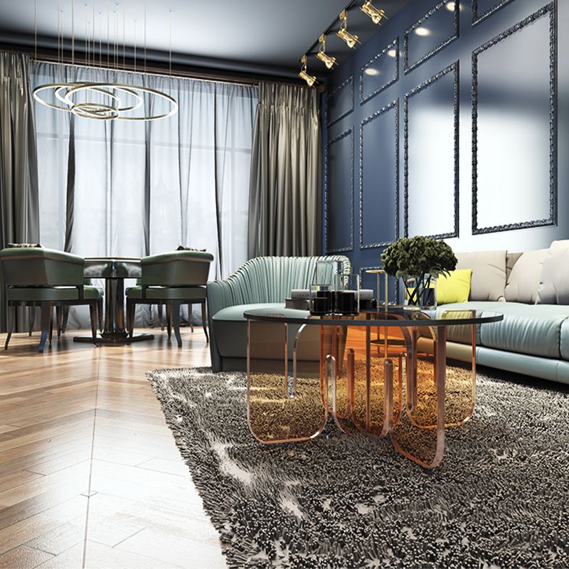 Round Acrylic Material Abstract Base Type Multi Color Selection Coffee Table Clearhalo 'Coffee & Accent Tables' 'Coffee Tables' 'coffee_tables' 'furn' 'furn_coffee_tables' 'Furniture' 'furniture_coffee_tables' 'Living Room Furniture' 1200x1200_cce646f1-8731-49e2-810a-72a833c11f2f