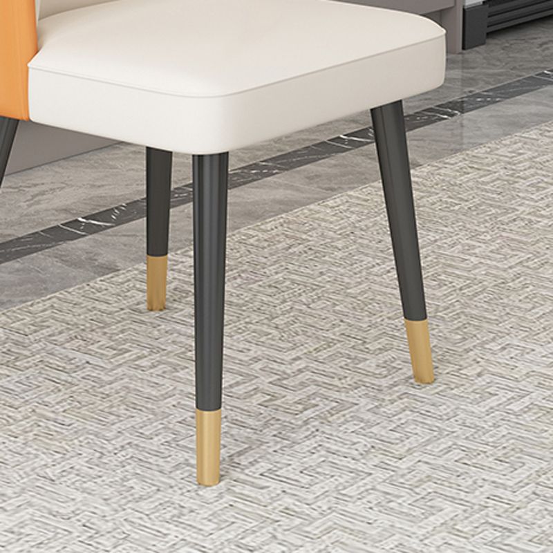 Sedia da cucina glam gambe oro gambe da pranzo sedia parsons senza braccio