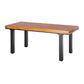 Rectangle 4 Legs Dining Table Industrial Wood Table for Kitchen