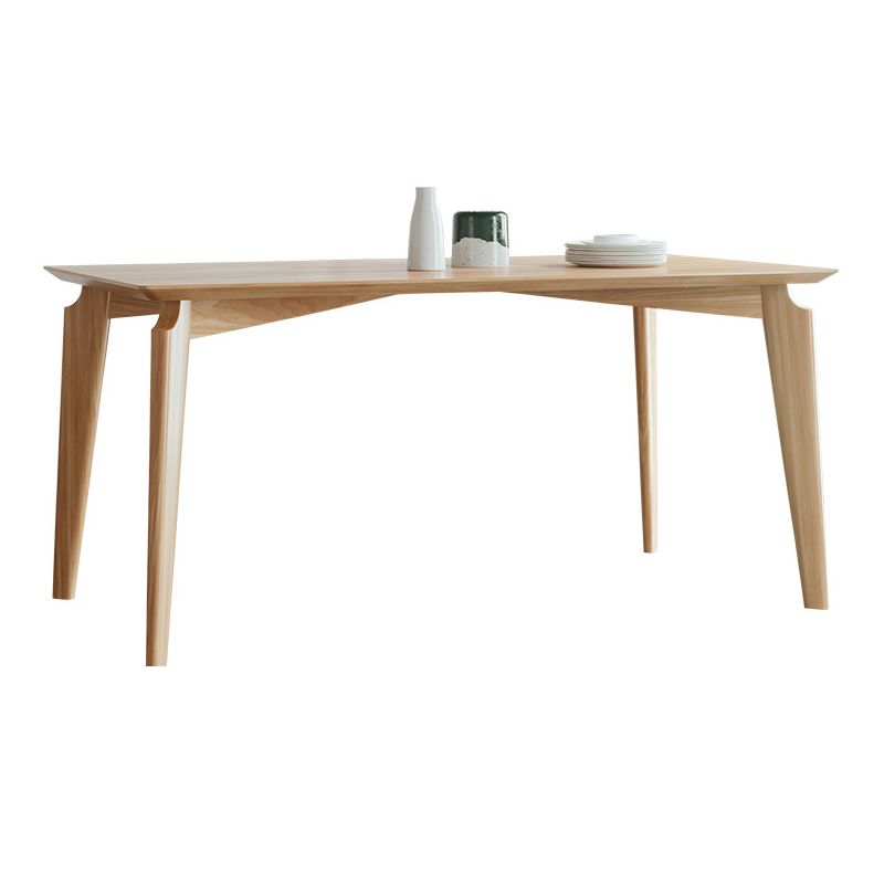 Rectangle Mid-Century Modern Dining Table Pine Wood Fixed Table with 4 Legs Clearhalo ' dining_table' 'Dining Tables & Seating' 'Dining Tables' 'furn' 'furn_dining_table' 'Furniture' 'furniture_dining_table' 'Kitchen & Dining Furniture' 'kitchen&dining_furn' 'kitchen' 'kitchen_dining_table' 1200x1200_cce8d538-9a9b-4d01-b8c6-065cacc2503f