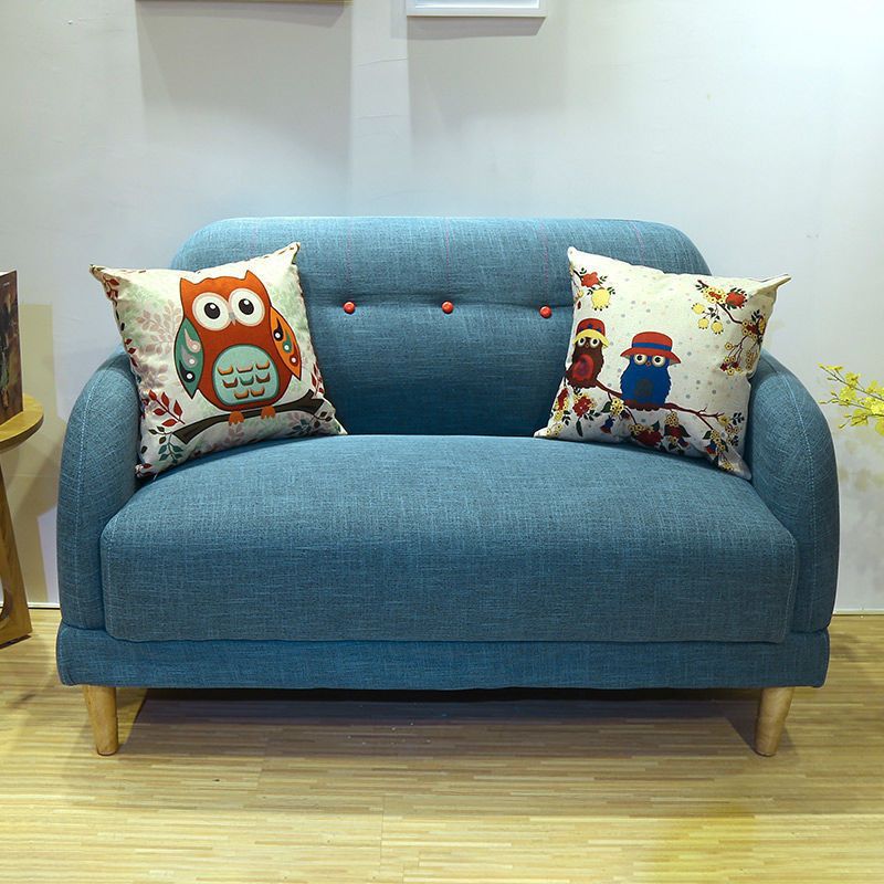 現代の房状のスプリットバックスタンダードスクエアアームリビングルームソファ