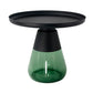 Round Metal Tray Top Coffee Table Glass Pedestal Cocktail Table Clearhalo 'Coffee & Accent Tables' 'Coffee Tables' 'coffee_tables' 'furn' 'furn_coffee_tables' 'Furniture' 'Living Room Furniture' 1200x1200_ccea6bcd-f5db-45bb-9b07-ba062e963ea9