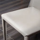 Minimalist Style Leather Dining Side Chair Solid Back Dining Chairs for Home