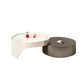 Set tavolino moderno Tavolino rotondo in legno con 2 cassetti