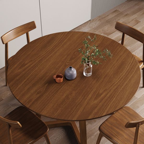 Modern Style Dinette Set 1/2/4/5 Pcs Round Solid Wood Dinette Table with Dining Chair Clearhalo 'Dining Room Sets' 'Dining Tables & Seating' 'dining_room_set' 'furn' 'furn_dining_room_set' 'Furniture' 'Kitchen & Dining Furniture' 1200x1200_cceee175-9a57-4014-bd59-e4d89cb1998f
