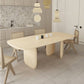 Modern Solid Wood Table for Restaurant Rectangle Dining Table with 3 Legs Clearhalo ' dining_table' 'Dining Tables & Seating' 'Dining Tables' 'furn' 'furn_dining_table' 'Furniture' 'furniture_dining_table' 'Kitchen & Dining Furniture' 'kitchen&dining_furn' 'kitchen' 'kitchen_dining_table' 1200x1200_ccef0604-4957-47a0-81cb-5a5b657db56a